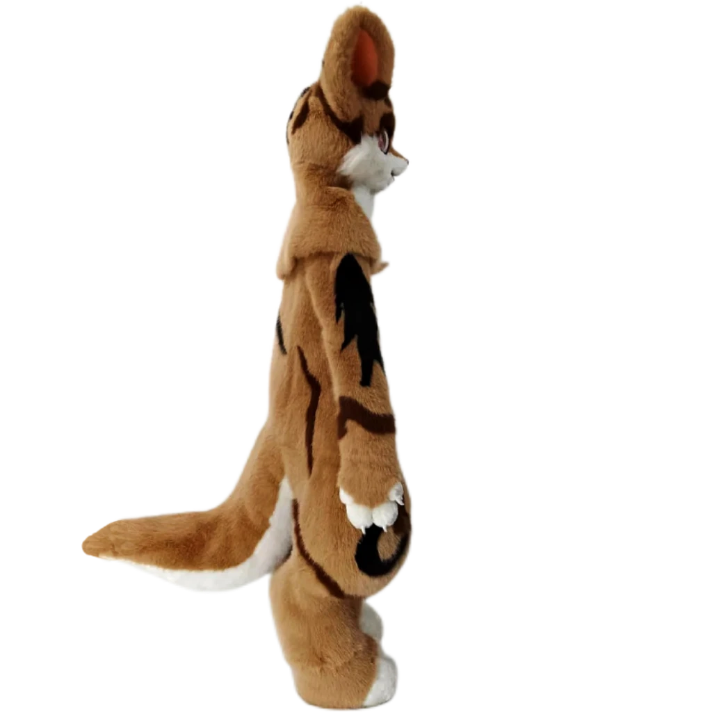 Kemono Fox Full Fursuit – Tan, Cream, Dark Brown & Black