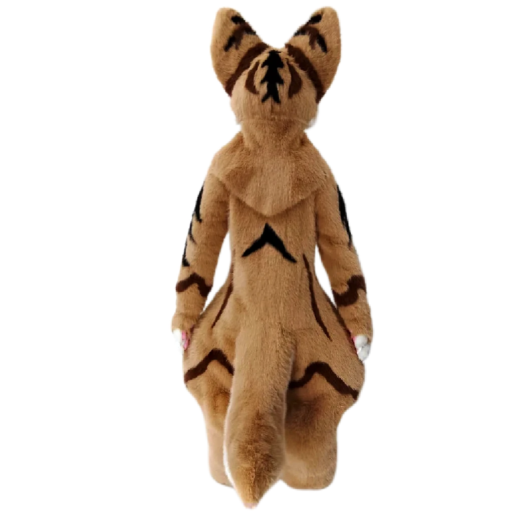 Kemono Fox Full Fursuit – Tan, Cream, Dark Brown & Black
