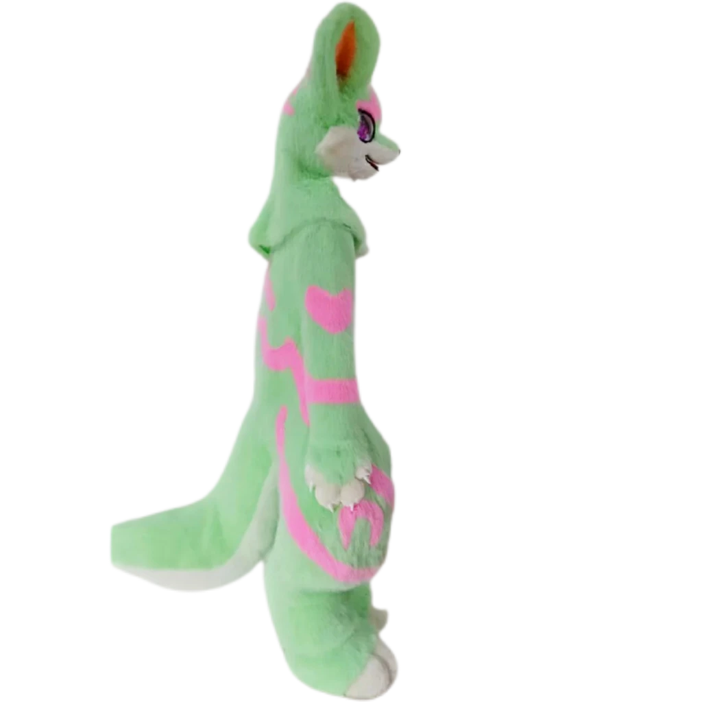 Kemono Fox Full Fursuit – Mint Green, White & Soft Pink