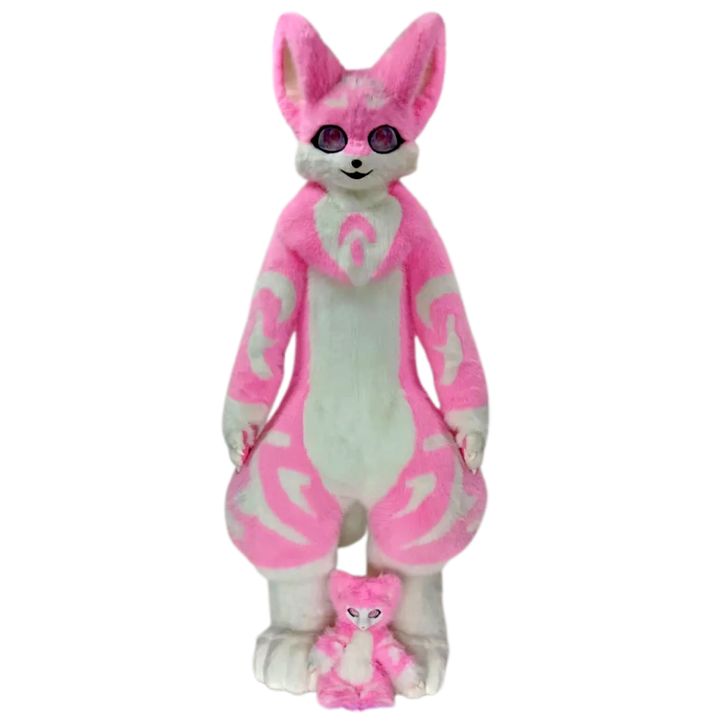 Kemono Fox Full Fursuit – Pink & White