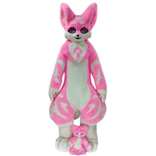 Kemono Fox Full Fursuit – Pink & White